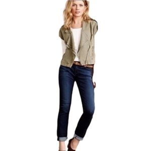 AG Adriano Goldschmied The Stevie Roll Up Jeans Dark Wash Sz 29R